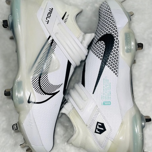 Men Nike Force Zoom Mike Trout 7 Baseball Cleats White Black CI3134-102 Sz 7 main image 4